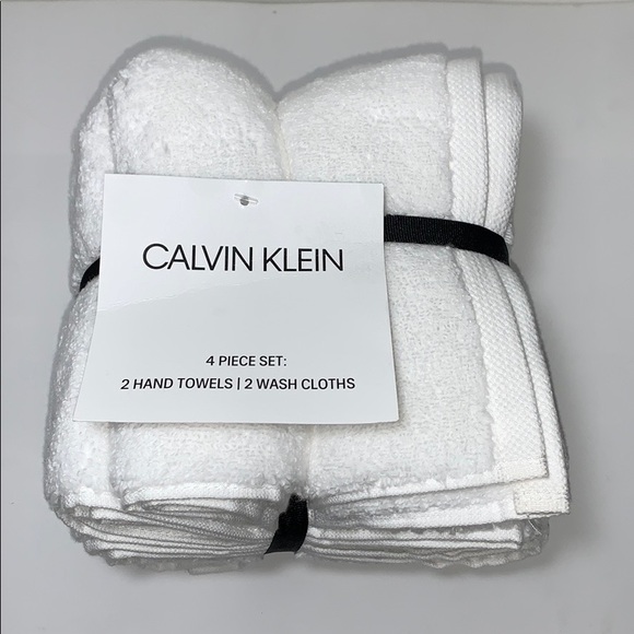 Calvin Klein Hand Towels & Wash Cloths Set,4-Piece - Picture 7 of 8